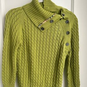Burberry Light Green Knit Sweater
